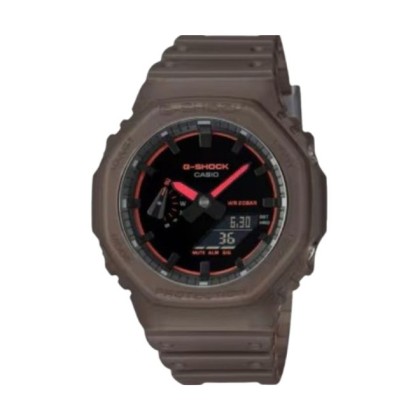 Casio G-Shock GA-2100K-5A Analog Digital Brown Resin Band Men Watch 